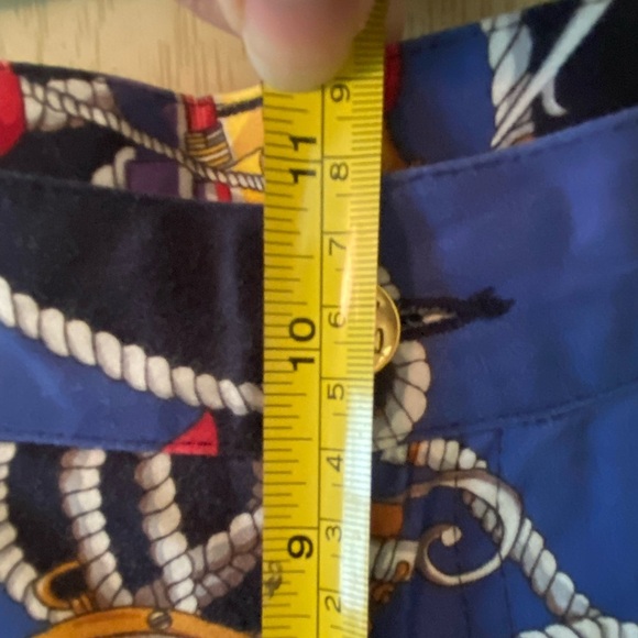 Vintage Lauren Ralph Lauren Nautical Sailing Print Bermuda Shorts Sz 8P - Picture 7 of 10